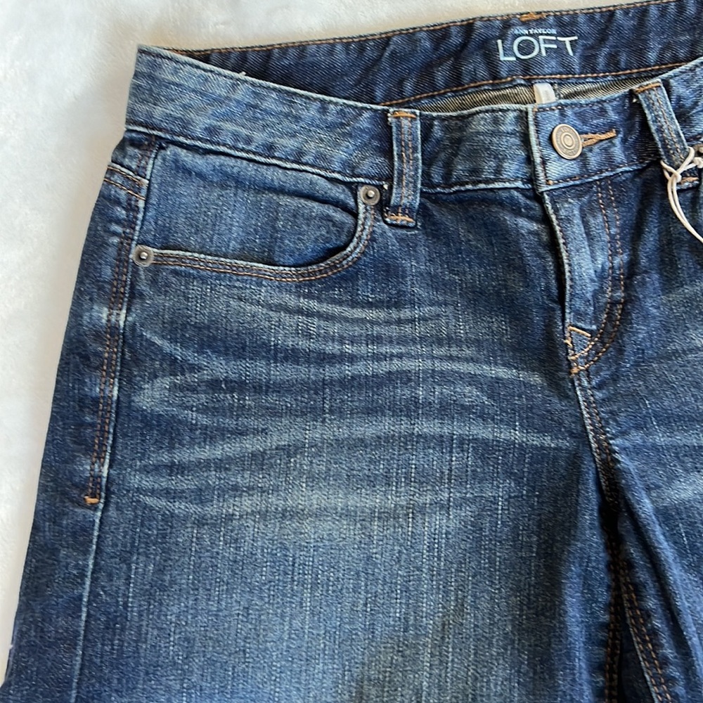 LOFT ROLLUP DENIM SHORTS - Picture 5 of 16